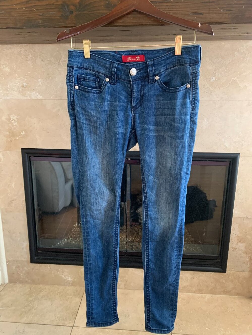 Vintage Y2K Seven7 Jeans Women’s Red Tag 2002 Low Rise Denim